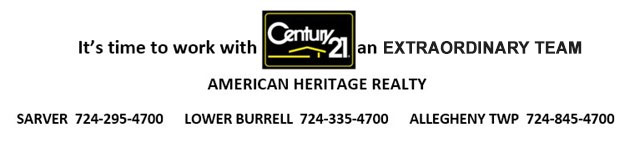 century 21 | real estate | buy a house | sell a house | Sarver, Allegheny township, Lower Burrell