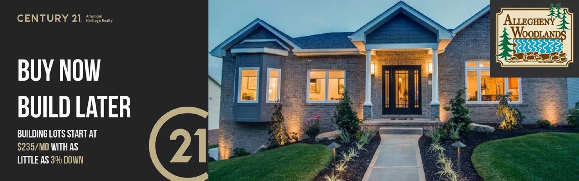 Building lots starting at$235/mo with as little as 3% down