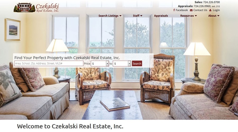 Czekalski Real Estate, Inc. website