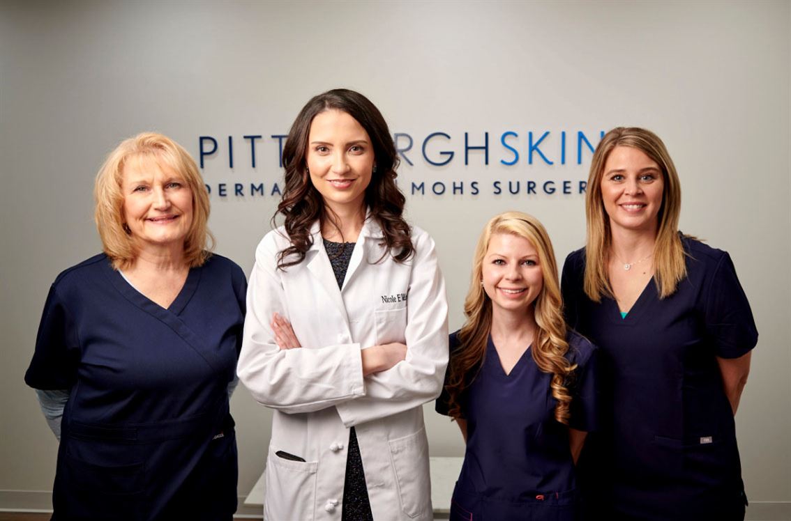 Group of female professionals who work for Pittsburgh Skin