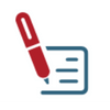 pen writing check icon