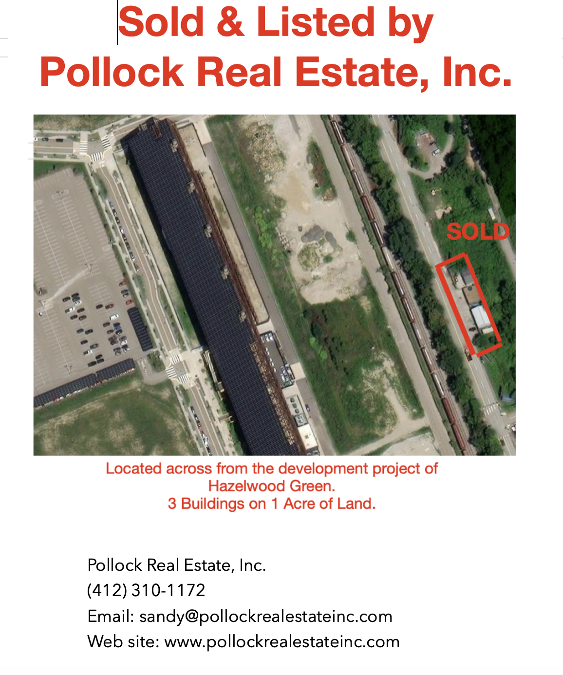 Listed and Sold 3 buildings on one acre located at major development - Three industrial buildings on 1 acre of land. Sold/...