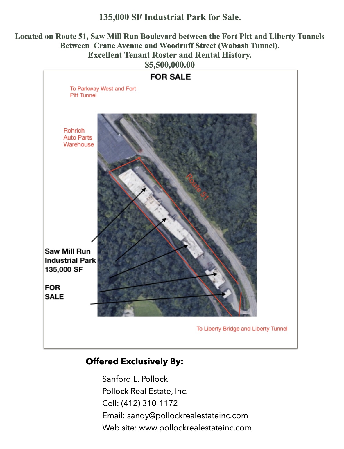 Industrial Park Listed for Sale - We have Listed for sale the Raybin Industrial Park, Formerly Saw Mill Run Industrial Par...