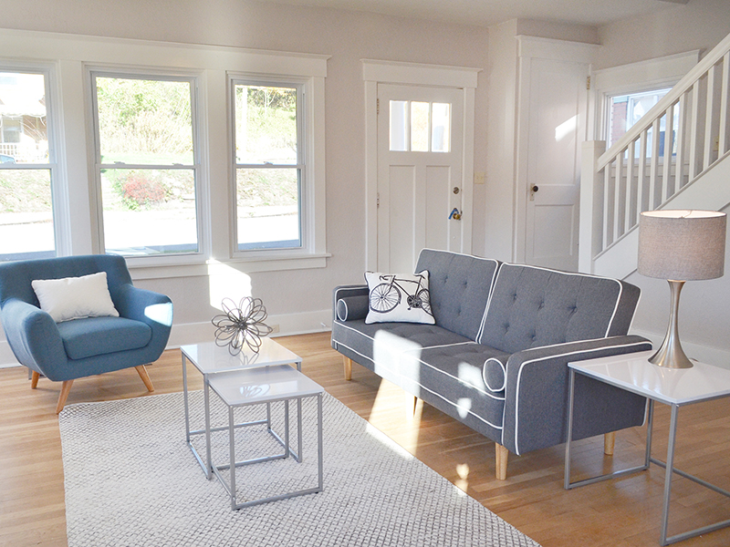 staged living room | Phase 1 of Observatory Hill's Bonvue Street Project