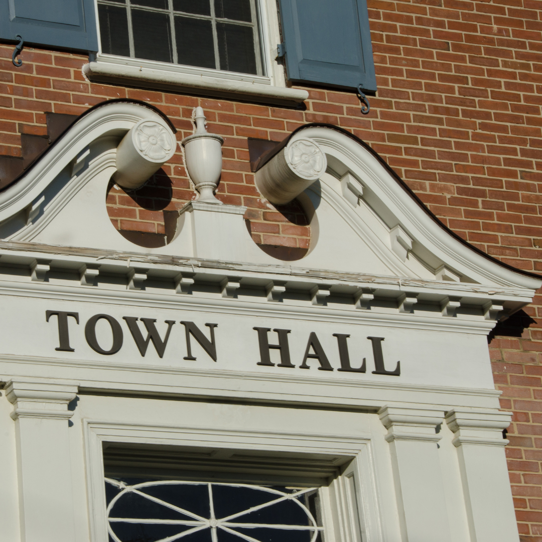 outside of a town hall building