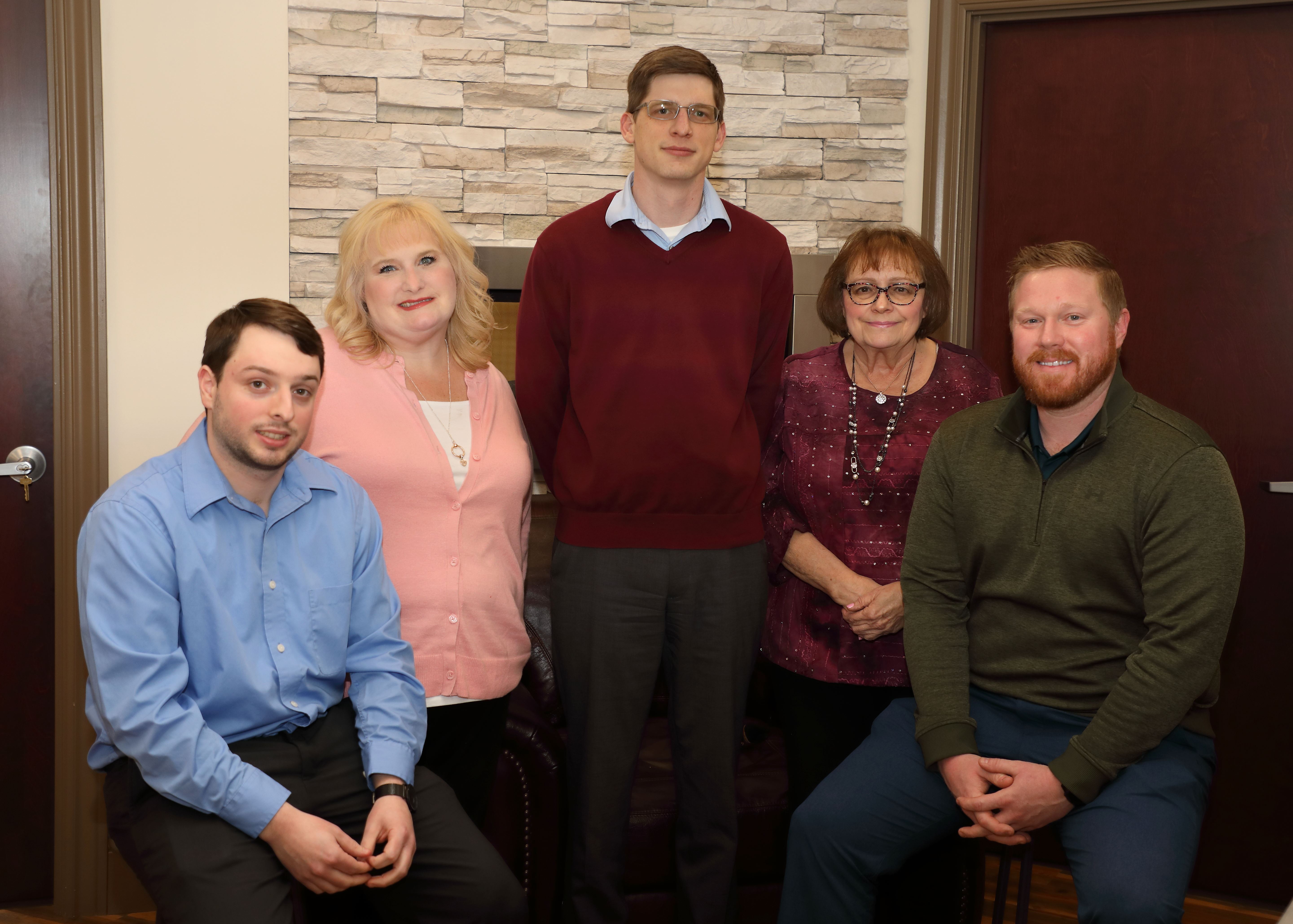 SSB Commercial Lending Team Zach Kautzman, Shannon Grubbs, Chris Bachman, Cheryl Paschel and Pete Stires