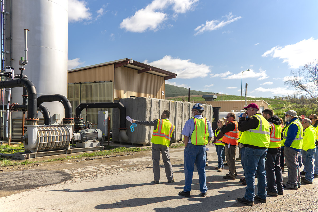 Keystone SWANA's "Garbage to Gas Tour" at Seneca Landfill 